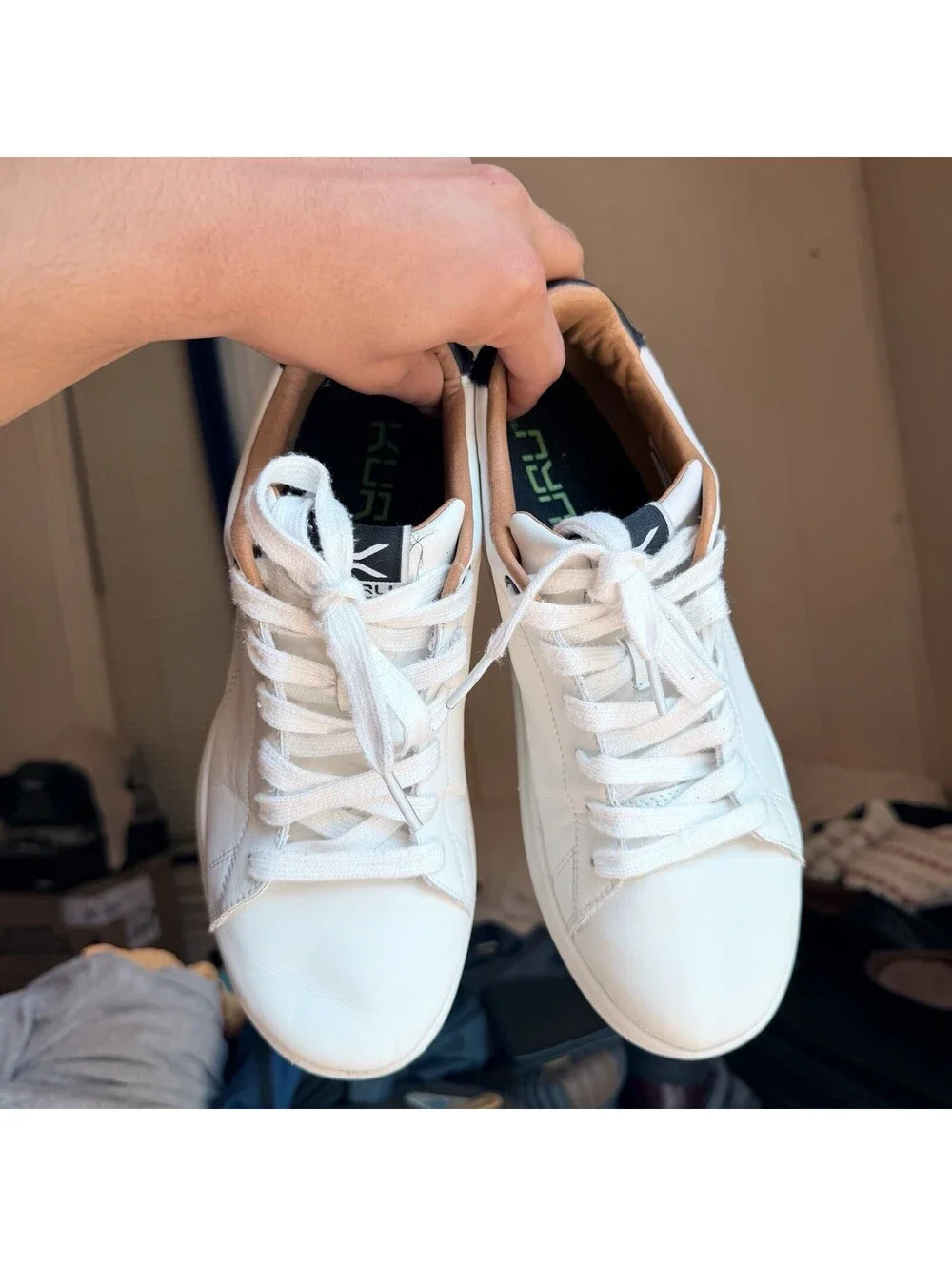 Kuru Roam Classic Court Womens Size 8.5 White Athletic Leather Shoes Sneakers